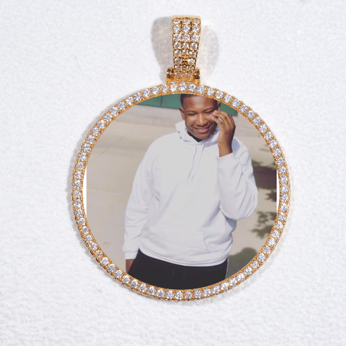 MEDIUM 3D CIRCLE CUSTOM PICTURE PENDANT
