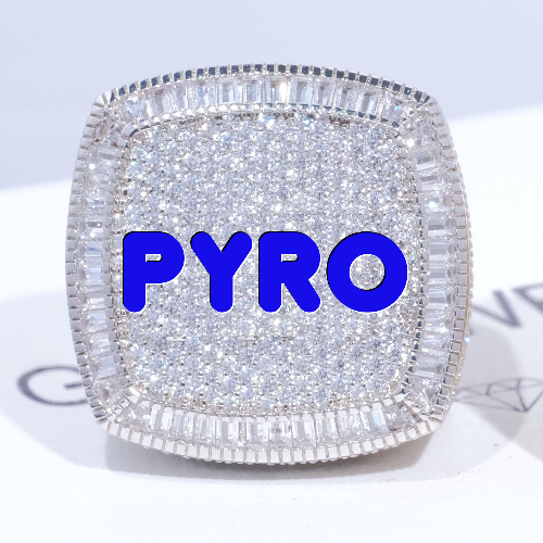 CUSTOM LETTER 3D ICED RING