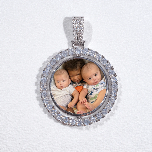 3D Spinning 2-Faced Custom Picture Pendant