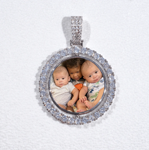 3D Spinning 2-Faced Custom Picture Pendant