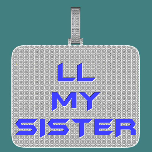 CUSTOM LETTER NECKLACE 3D BIG SQUARE