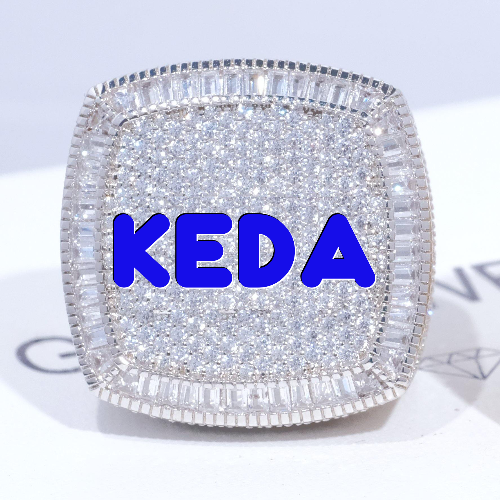 CUSTOM LETTER 3D ICED RING
