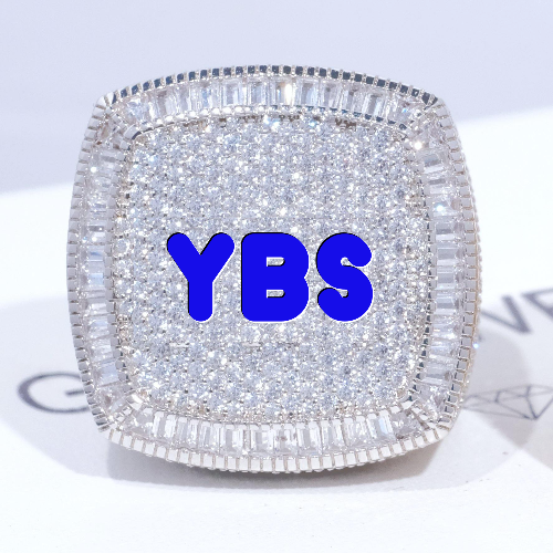 CUSTOM LETTER 3D ICED RING