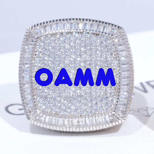 CUSTOM LETTER 3D ICED RING