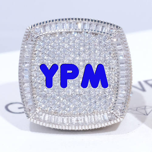 CUSTOM LETTER 3D ICED RING