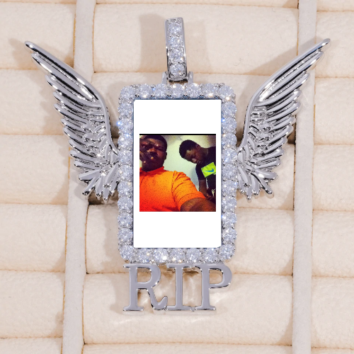 RIP WING 3D CUSTOM PICTURE PENDANT