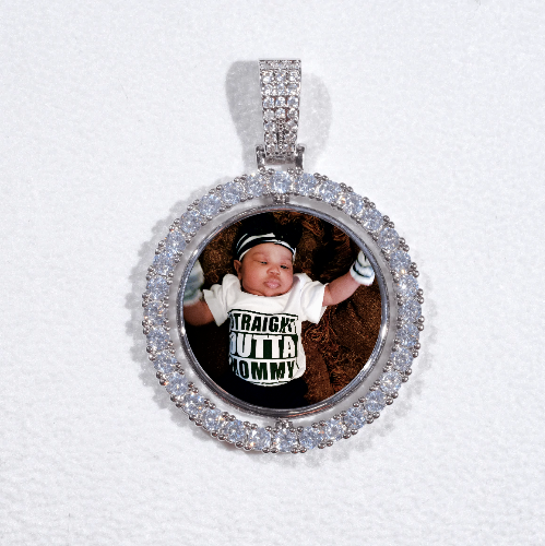 3D Spinning 2-Faced Custom Picture Pendant