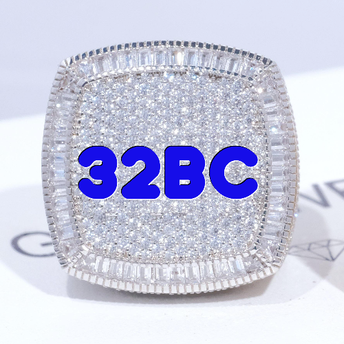 CUSTOM LETTER 3D ICED RING