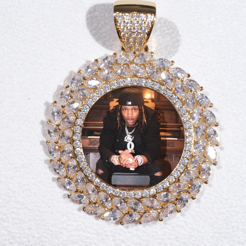 Large 3D Wheat Ear Custom Picture Pendant