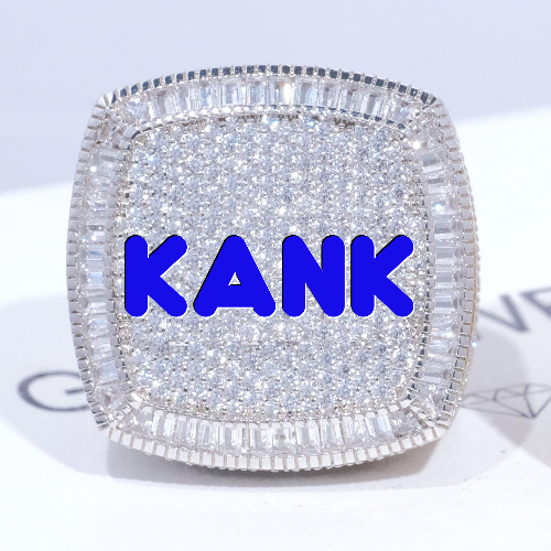 CUSTOM LETTER 3D ICED RING