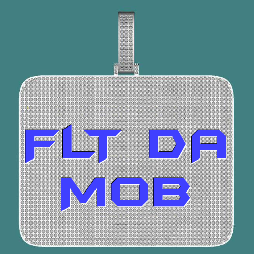 CUSTOM LETTER NECKLACE 3D BIG SQUARE