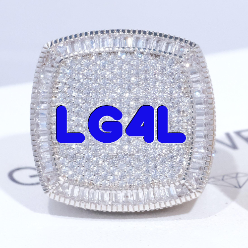 CUSTOM LETTER 3D ICED RING