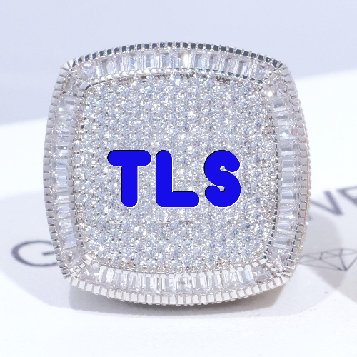 CUSTOM LETTER 3D ICED RING