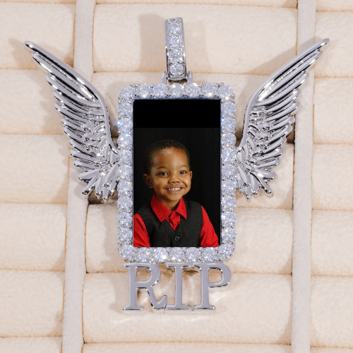 RIP WING 3D CUSTOM PICTURE PENDANT
