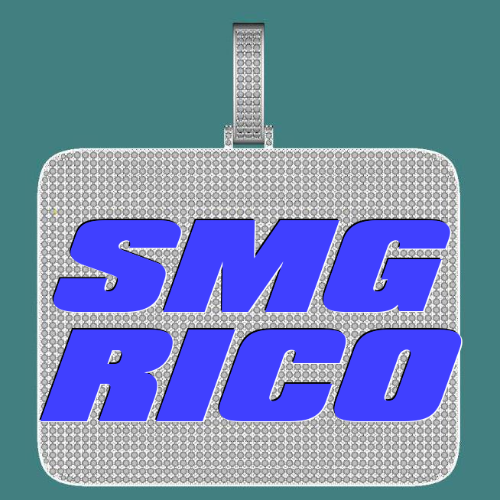 CUSTOM LETTER NECKLACE 3D BIG SQUARE