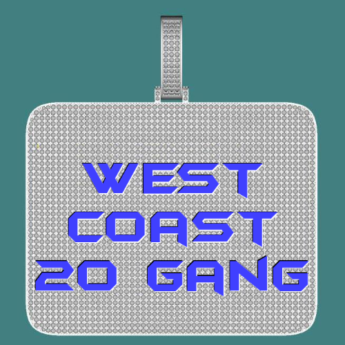 CUSTOM LETTER NECKLACE 3D BIG SQUARE