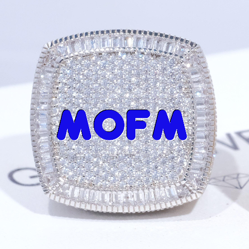 CUSTOM LETTER 3D ICED RING