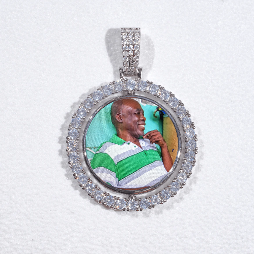 3D Spinning 2-Faced Custom Picture Pendant