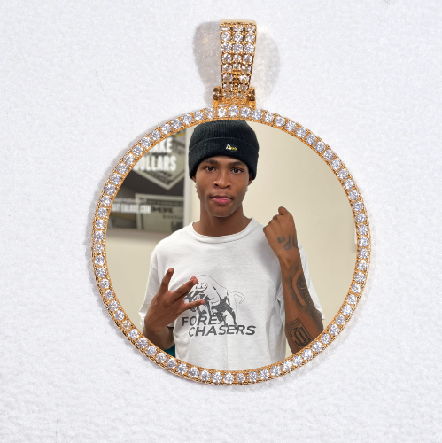 MEDIUM 3D CIRCLE CUSTOM PICTURE PENDANT