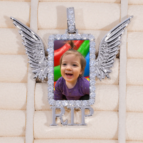 RIP WING 3D CUSTOM PICTURE PENDANT