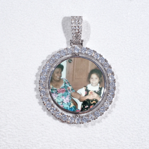 3D Spinning 2-Faced Custom Picture Pendant
