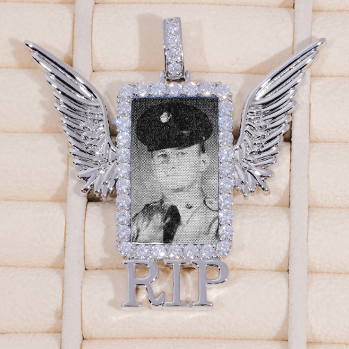 RIP WING 3D CUSTOM PICTURE PENDANT