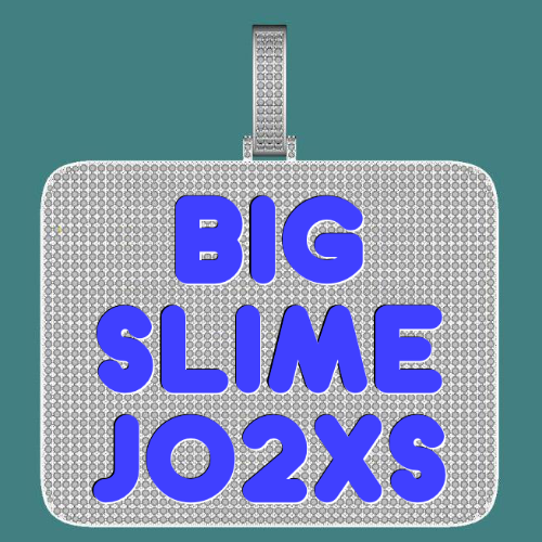 CUSTOM LETTER NECKLACE 3D BIG SQUARE