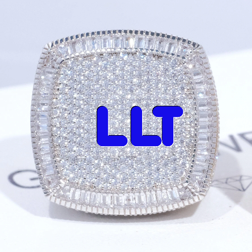 CUSTOM LETTER 3D ICED RING