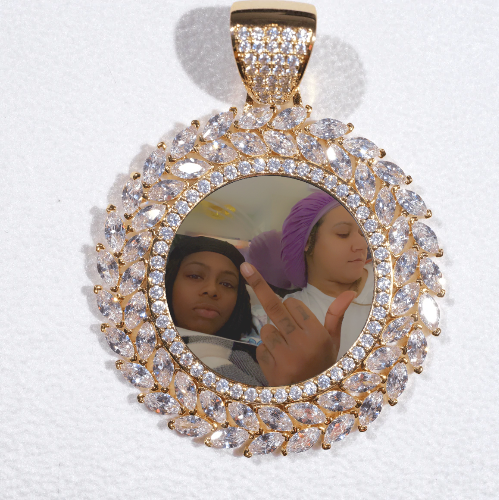 Large 3D Wheat Ear Custom Picture Pendant