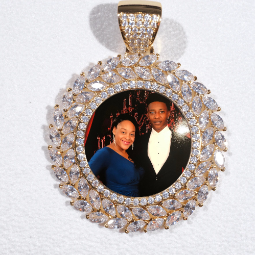 Large 3D Wheat Ear Custom Picture Pendant