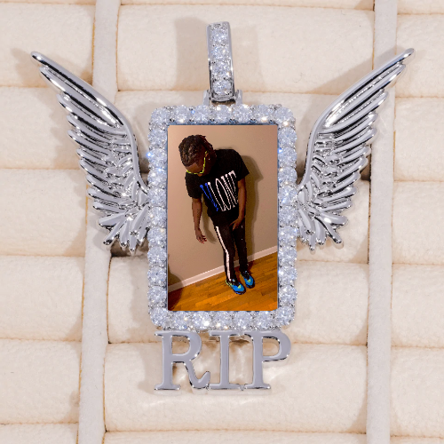 RIP WING 3D CUSTOM PICTURE PENDANT