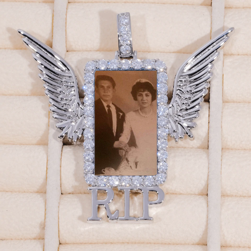 RIP WING 3D CUSTOM PICTURE PENDANT