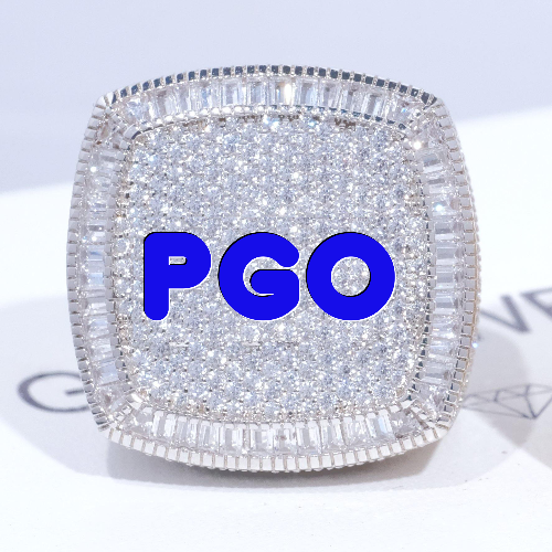 CUSTOM LETTER 3D ICED RING