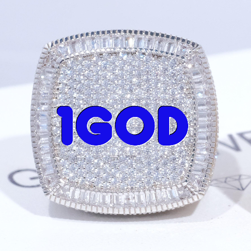 CUSTOM LETTER 3D ICED RING