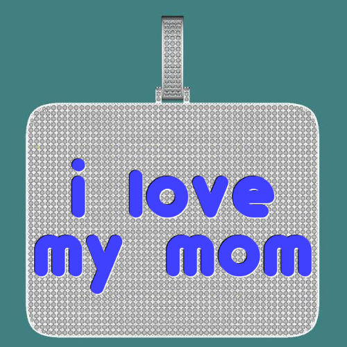 CUSTOM LETTER NECKLACE 3D BIG SQUARE