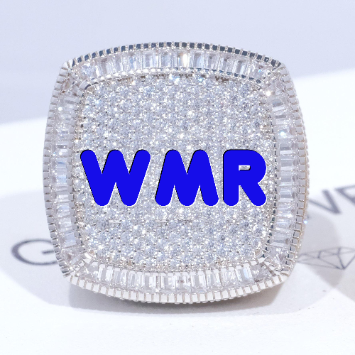 CUSTOM LETTER 3D ICED RING