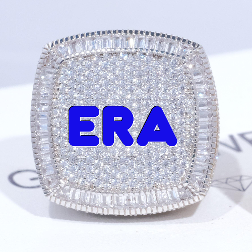 CUSTOM LETTER 3D ICED RING