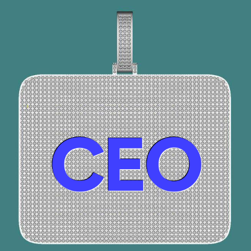 CUSTOM LETTER NECKLACE 3D BIG SQUARE