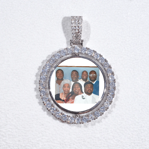 3D Spinning 2-Faced Custom Picture Pendant