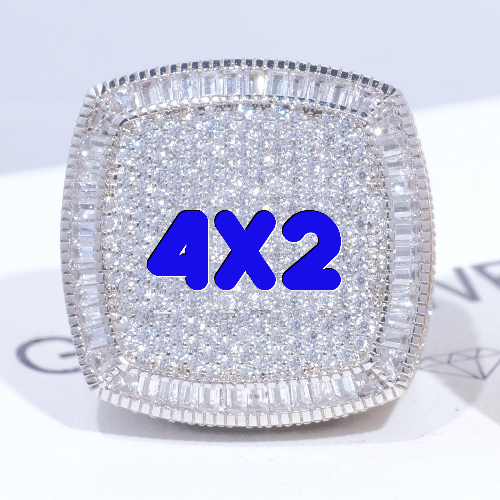 CUSTOM LETTER 3D ICED RING
