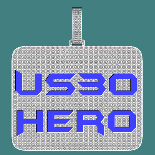 CUSTOM LETTER NECKLACE 3D BIG SQUARE