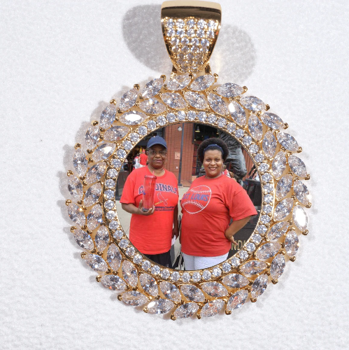 Large 3D Wheat Ear Custom Picture Pendant