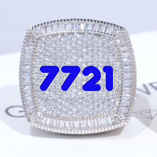 CUSTOM LETTER 3D ICED RING