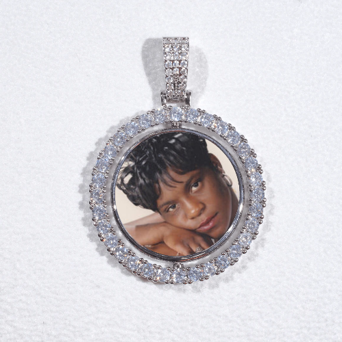 3D Spinning 2-Faced Custom Picture Pendant