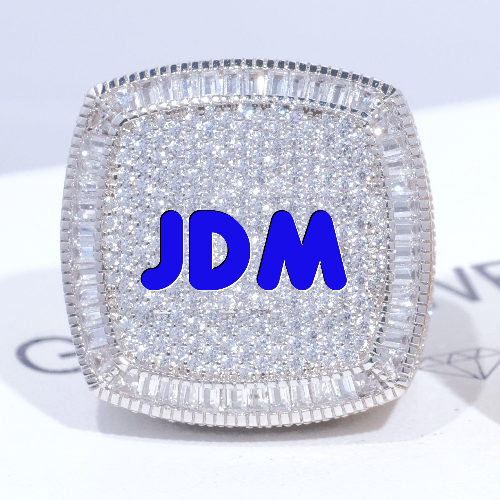 CUSTOM LETTER 3D ICED RING