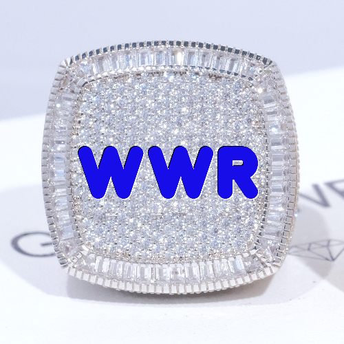 CUSTOM LETTER 3D ICED RING