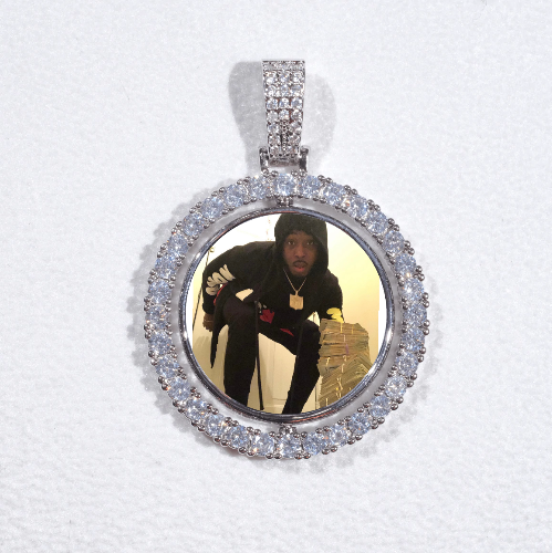 3D Spinning 2-Faced Custom Picture Pendant
