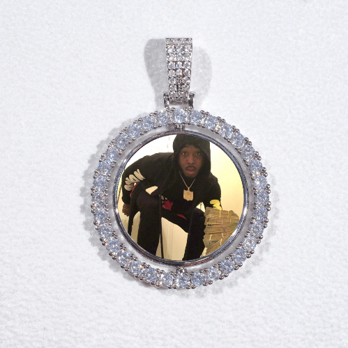 3D Spinning 2-Faced Custom Picture Pendant