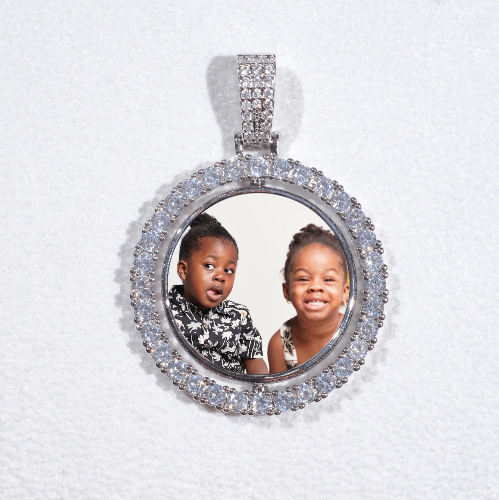 3D Spinning 2-Faced Custom Picture Pendant