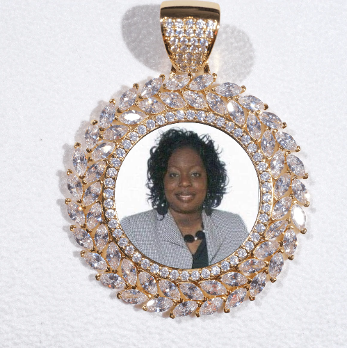 Large 3D Wheat Ear Custom Picture Pendant